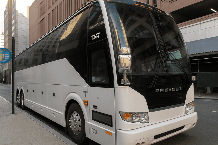 a Charter Bus Rental Yuma coach bus