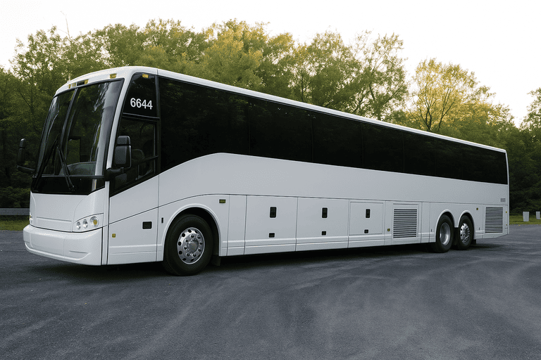 exterior of Charter Bus Rental Yuma coach bus